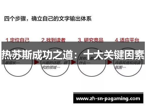 热苏斯成功之道:十大关键因素 热苏斯成功之道:十大关键因素