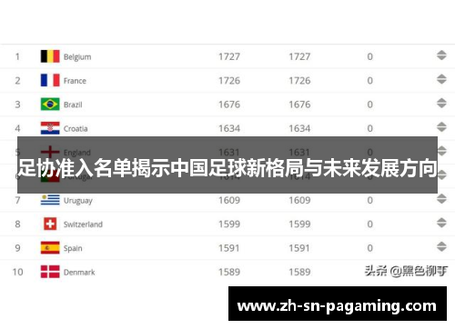 足协准入名单揭示中国足球新格局与未来发展方向 足协准入名单揭示中国足球新格局与未来发展方向
